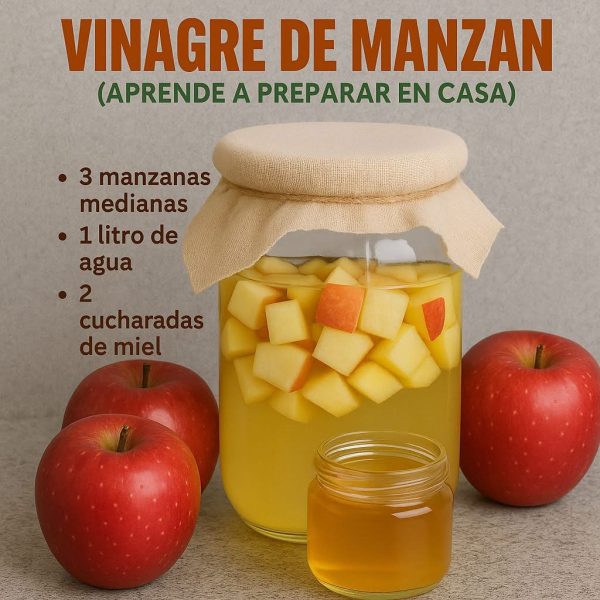 Vinagre de Sidra de Manzana Natural Casero