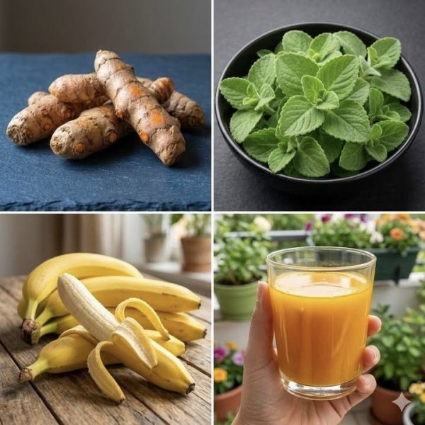 Sanando de Forma Natural a los 60: La Bebida de Cáscara de Plátano, Poleo y Cúrcuma que Cambió mi Vida