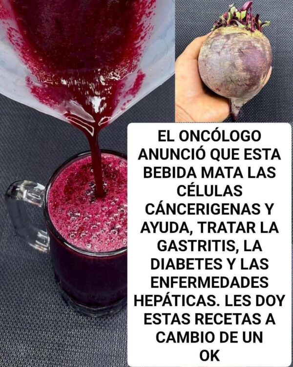 ALERTA! JUGO DE REMOLACHA MATA CÉLULAS CANCERÍGENAS EN 42 DÍAS