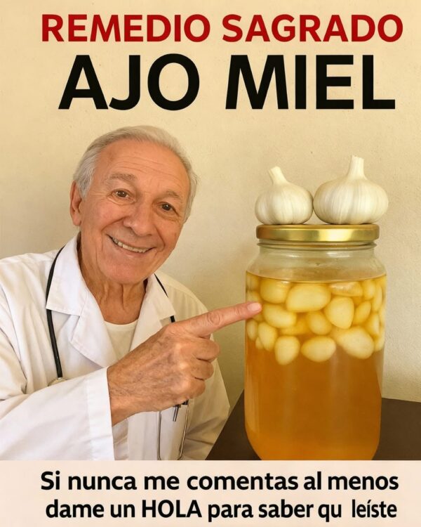 Mezcla vinagre ajo y miel