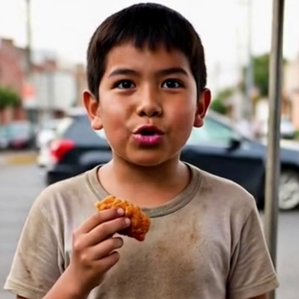 Ayudo a un niño dándole pollo y mi jefe me quita el sueldo