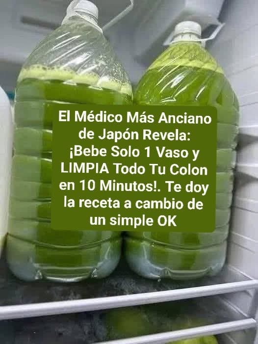 JUGO VERDE PARA LIMPIAR EL COLON ¡ES MARAVILLOSO!