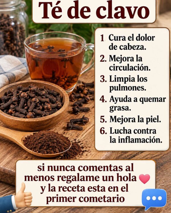 Beneficios del té de clavo