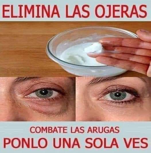 Quita ojeras manchas y arrugas con este fabuloso remedio