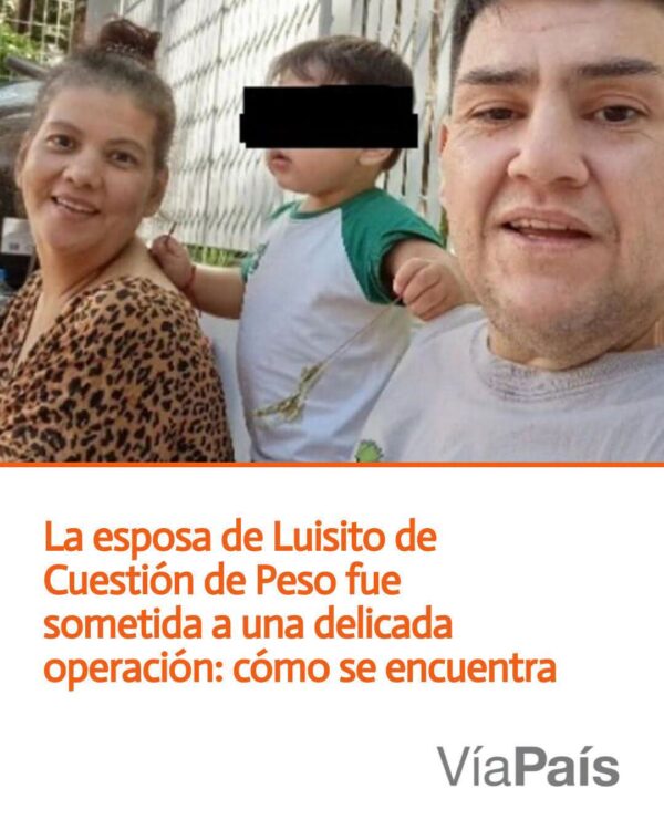 La esposa de Luisito Zerda, del programa «Cuestionio de Peso», se sometió a una delicada operación para revertir la anatomía de su estómago.