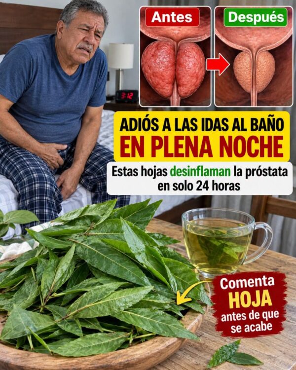 Alivio natural para la próstata con hojas que transforman tu sueño