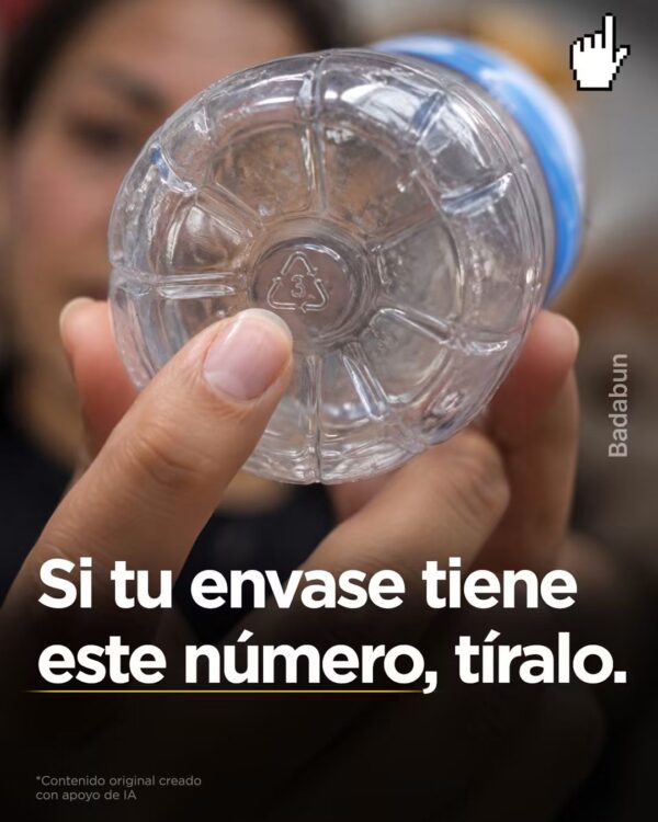 Si tu recipiente tiene este número, deséchalo.