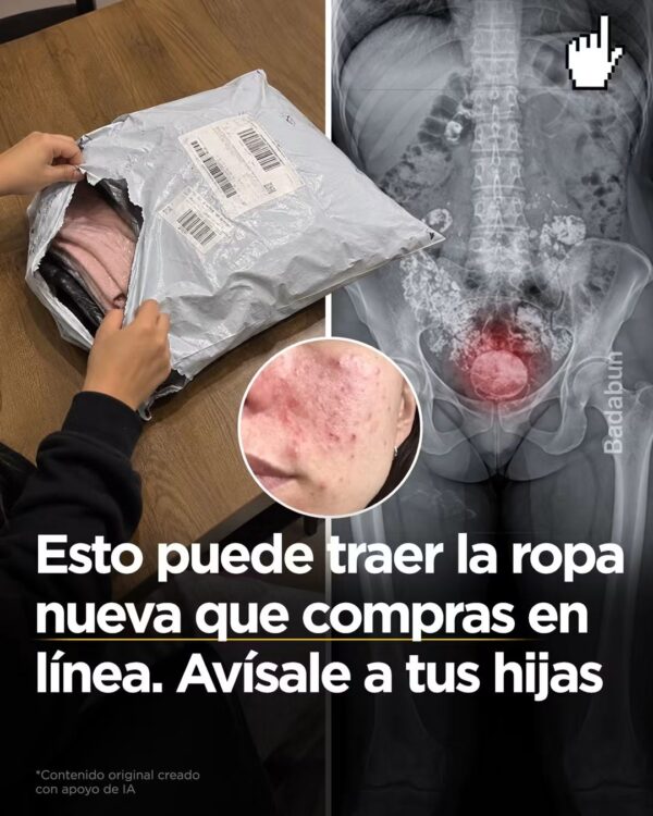 Esto es lo que puede contener la ropa nueva que compras por internet.