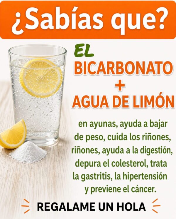 Agua de Limón con Bicarbonato: Una Mezcla Popular que Debes Conocer Antes de Consumirla