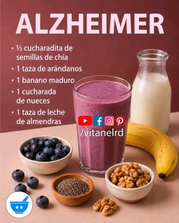 Batido Natural para Favorecer la Memoria y la Salud Cerebral