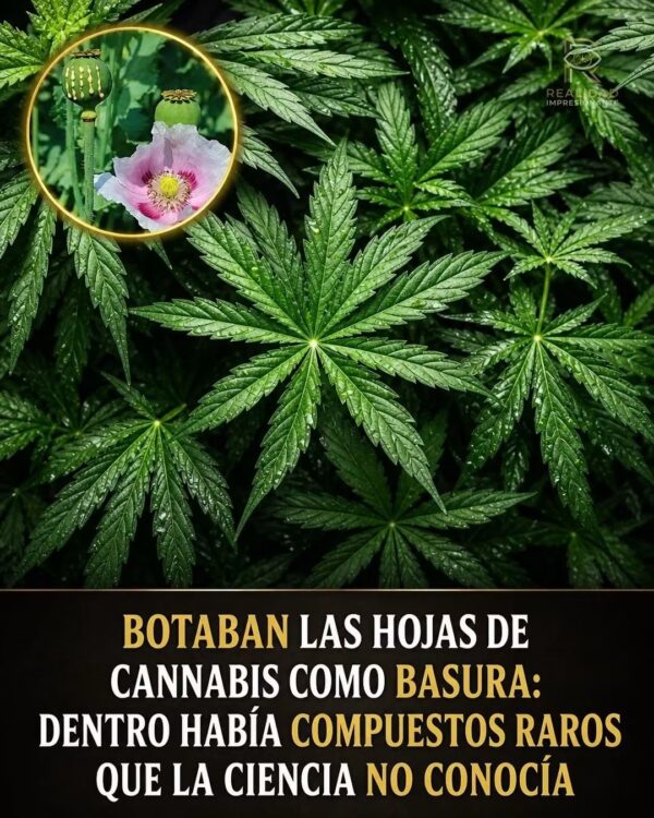 LAS HOJAS DE CANNABIS QUE TODOS DESECHAMOS CONTIENEN COMPUESTOS N