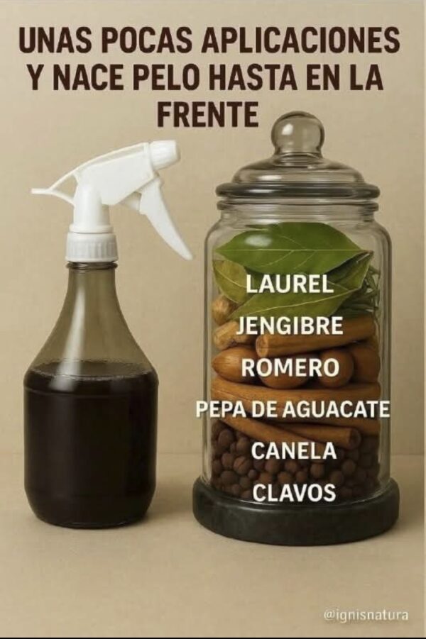 Tónico Capilar de Laurel, Romero y Aguacate: ¡Haz crecer tu cabello